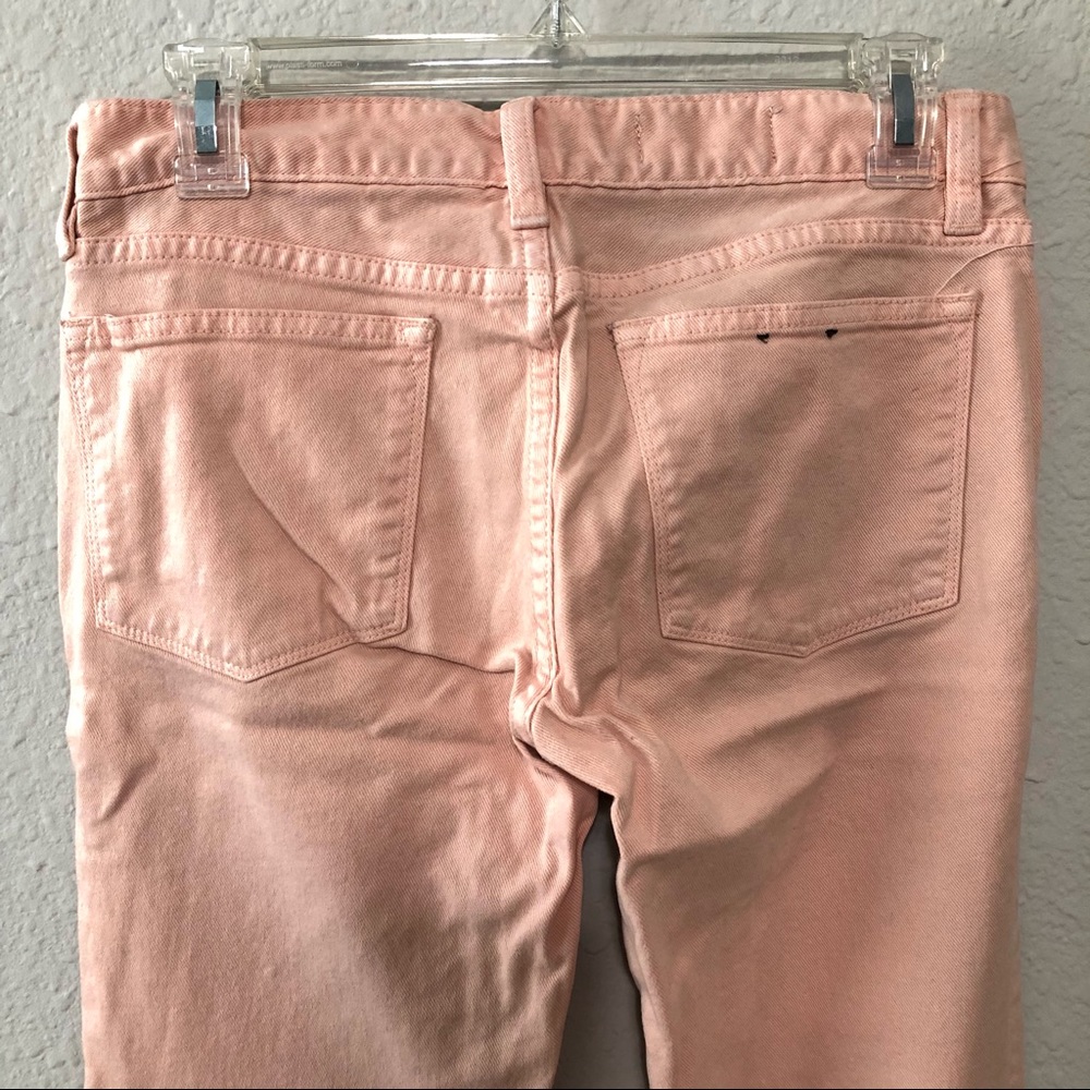 J Crew Toothpick Ankle Jeans light peach Pink 27 - Picture 4 of 10